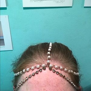 Pearl and Rhinestone Headpiece